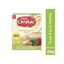 Nestle Cerelac With Milk Khichdi with Vegetables & Ghee Baby Cereal (From 8 to 12 Months)