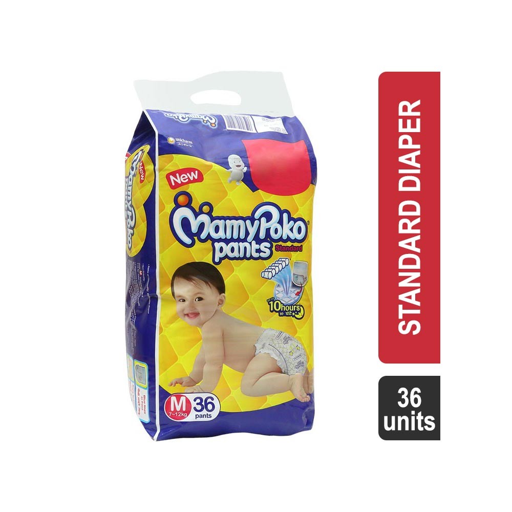 MamyPoko Pants Standard Diaper (M) - Pack of 36