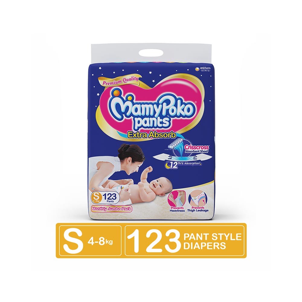MamyPoko Pants Extra Absorb Diaper Small 126 Count  MamyPoko Pants  Extra Absorb Diaper Box Medium 152 Count  Oneexx