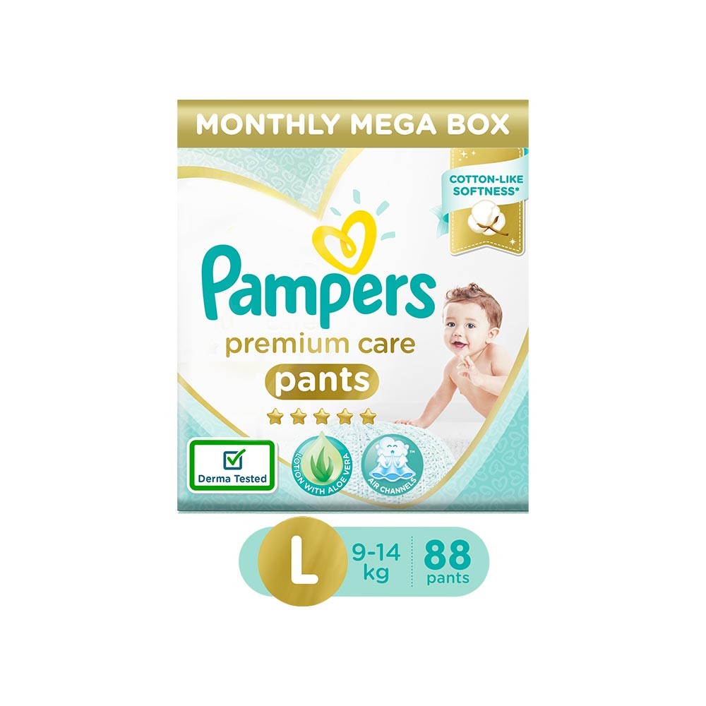 Pampers Premium Care Pants Diaper (L) - Pack of 88