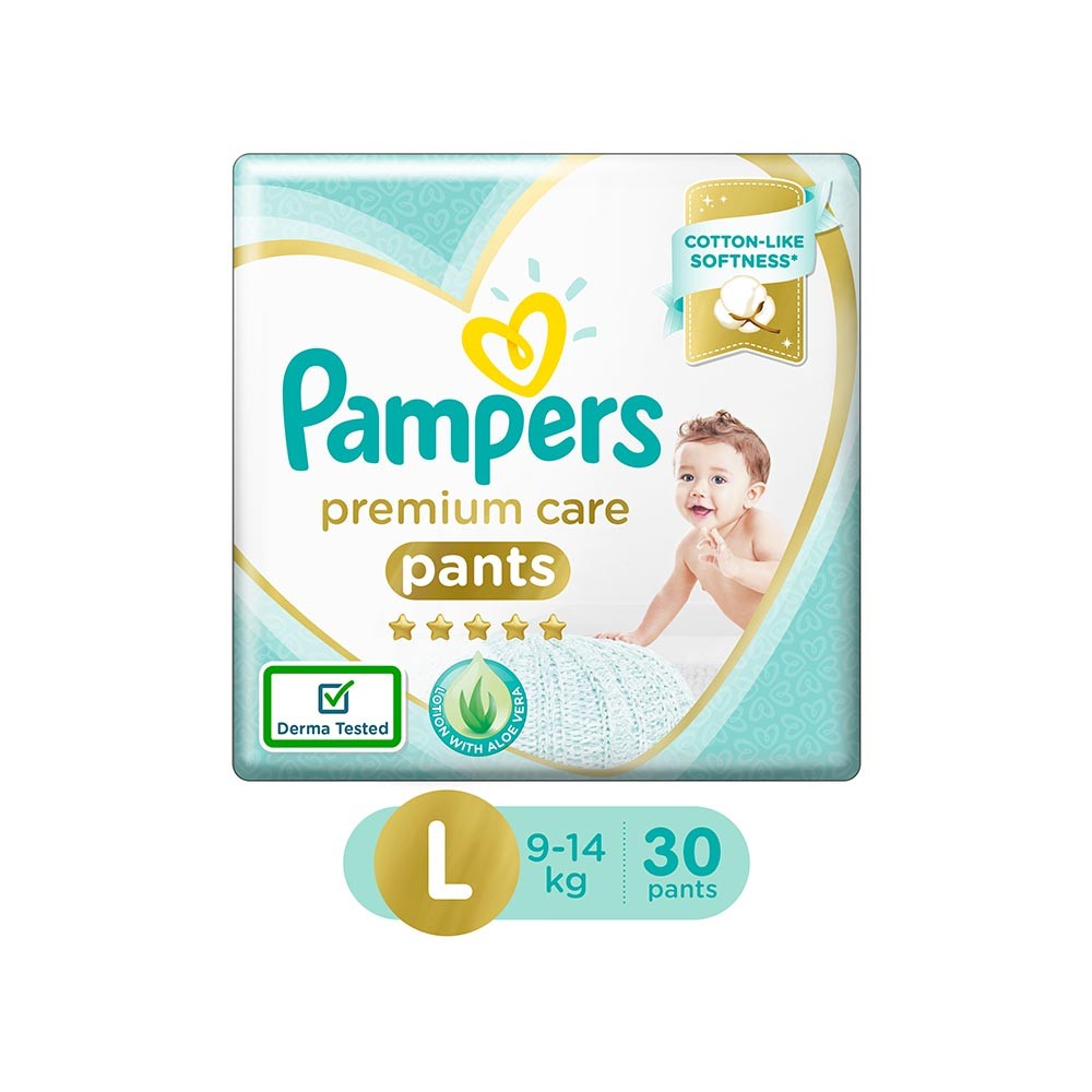 Pampers Premium Care Pants Diaper (Large) - Pack of 30