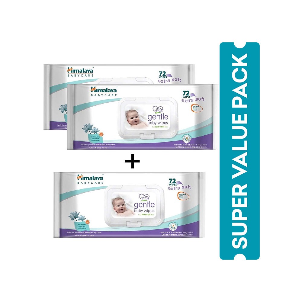 Himalaya Gentle Baby Wipes - Buy 2 Get 1 Free