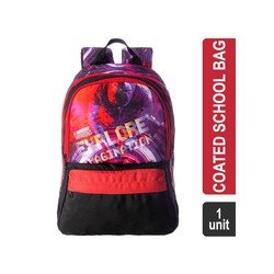 Devagabond Hevea Polyester Pu Coated School Bag (18 l, Red)