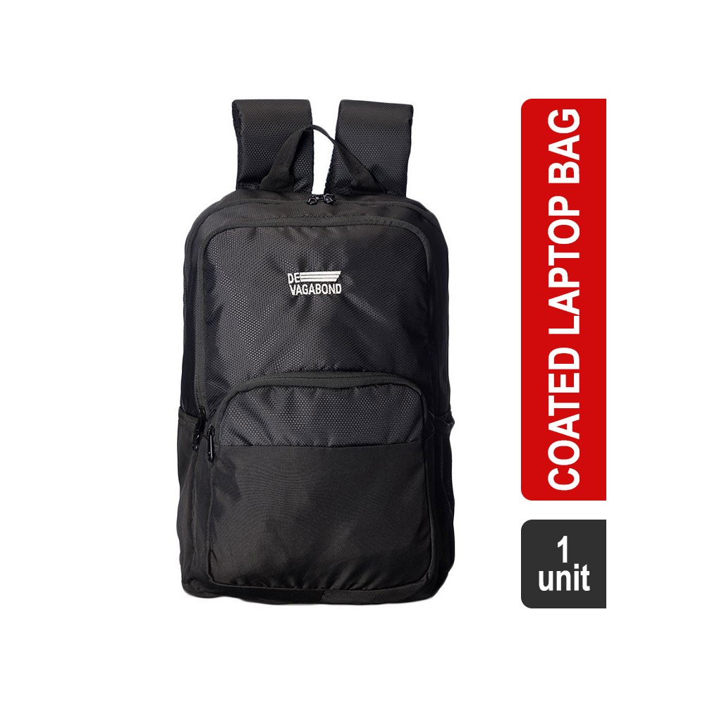 Devagabond Look up Nylon Pu Coated Super Saver Laptop Bag (24 l, Black)