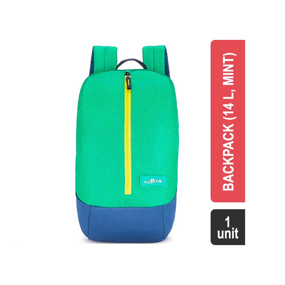 Footloose by Skybags Zipper DPZI14LEMNT Polyester Backpack (14 l, Mint)