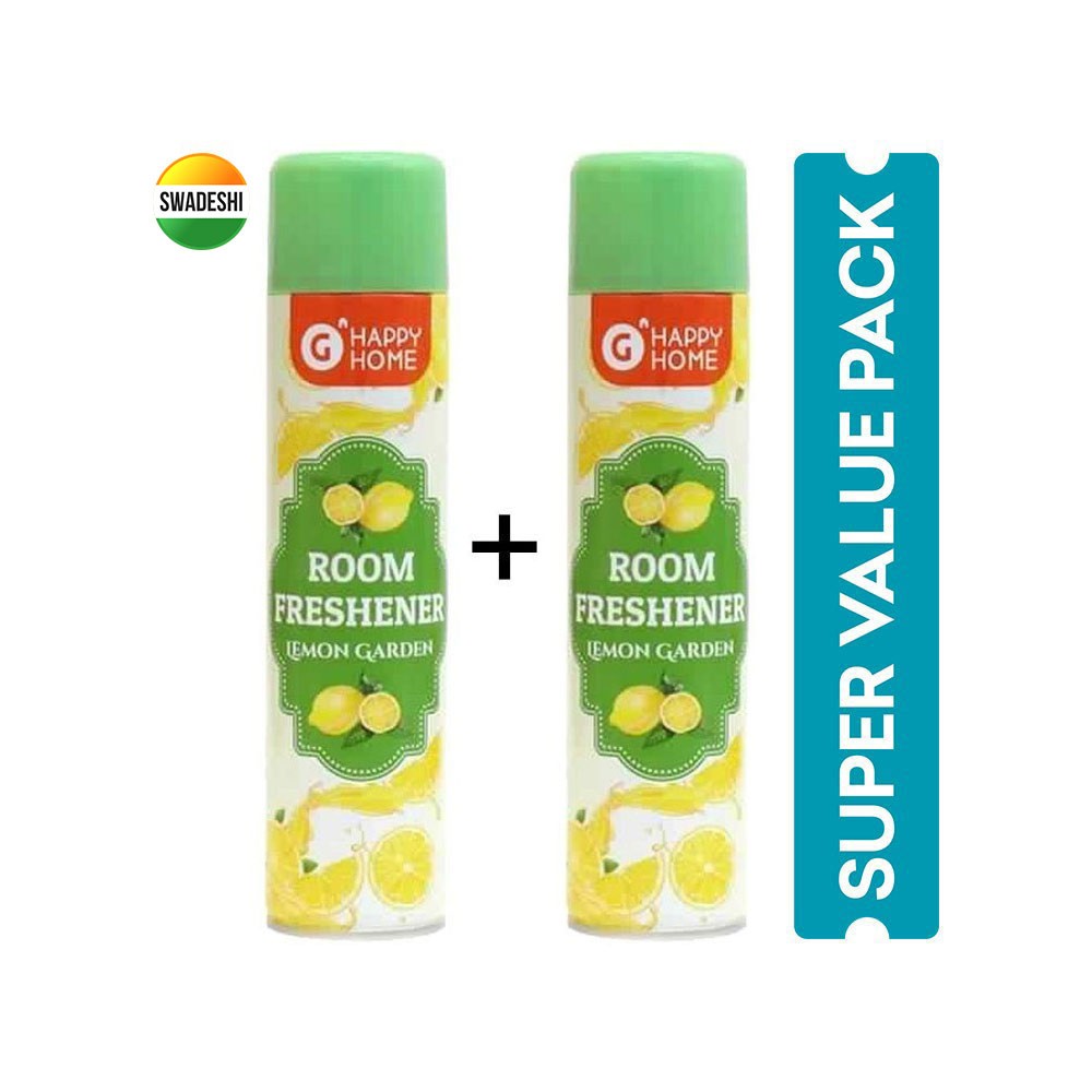 Grocered Happy Home Lemon Garden Room Freshener - Buy 1 Get 1 Free