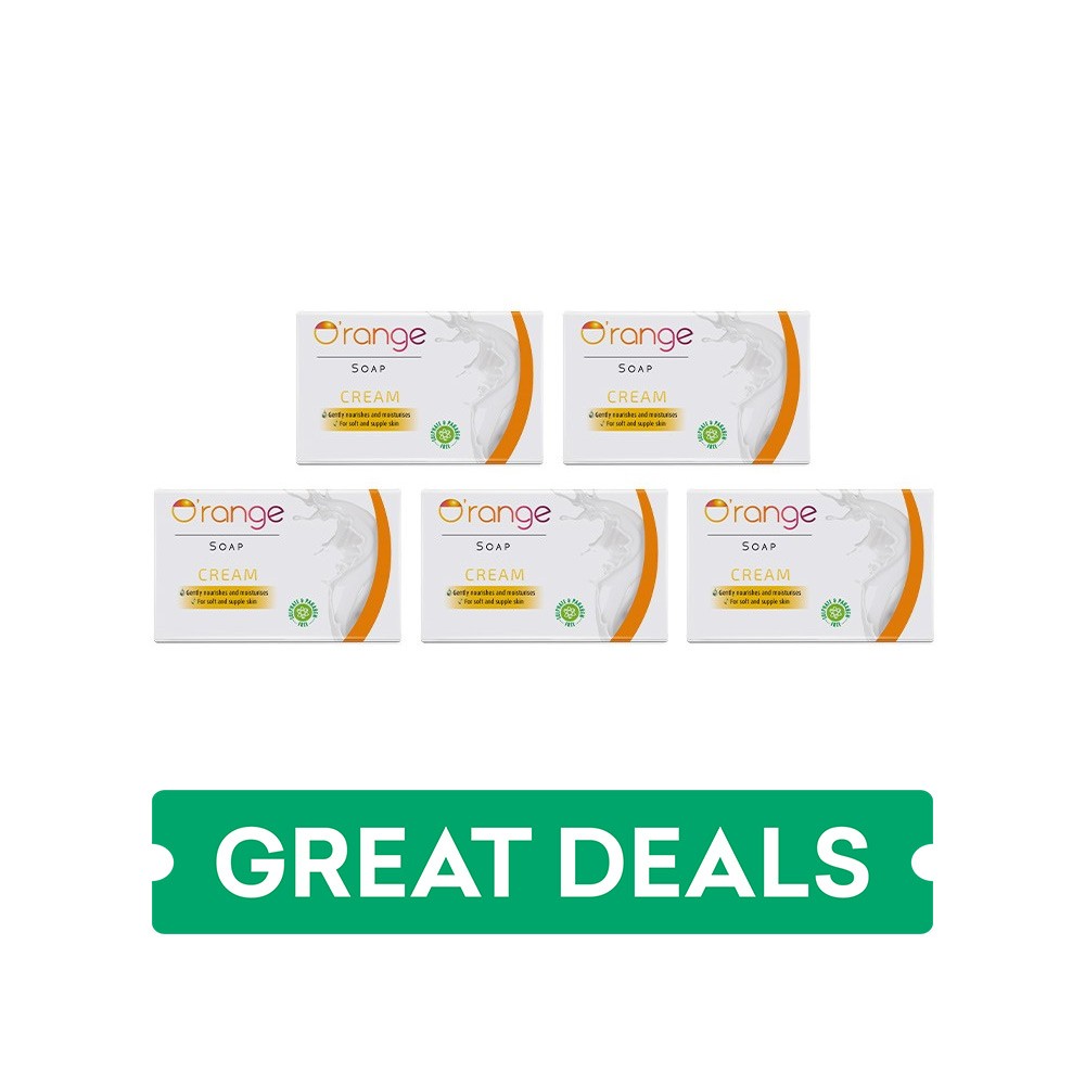 O'range Cream Soap - Pack of 5