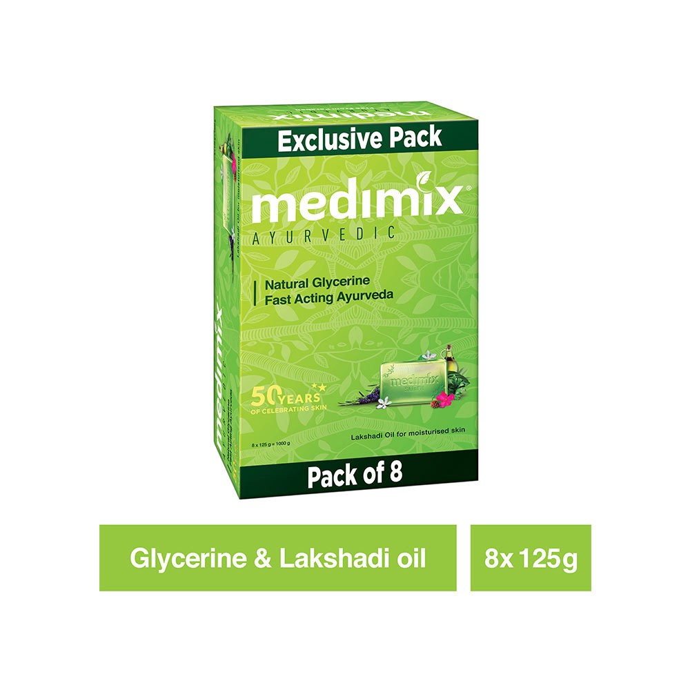 Medimix Ayurvedic Moisturised Skin Glycerine & Lakshadi Oil Soap