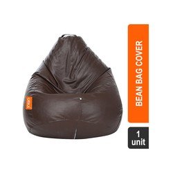 Orka Classic Teardrop Super Saver Bean Bag Cover without Beans (XXL, Brown)