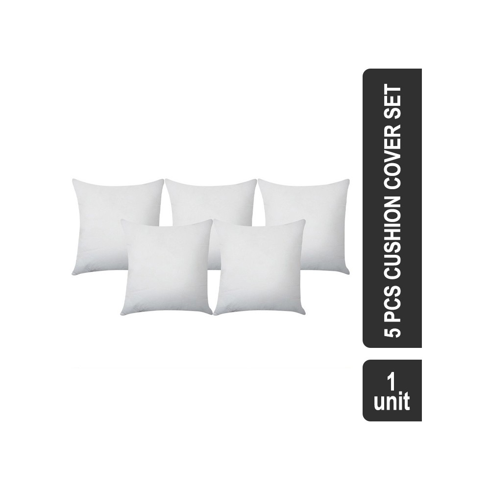 Impressions Polyfiber 5 Pcs Cushion Filler (White) Non Woven
