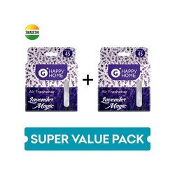 Grocered Happy Home Lavender Magic Air Freshener (Block) - Buy 1 Get 1 Free