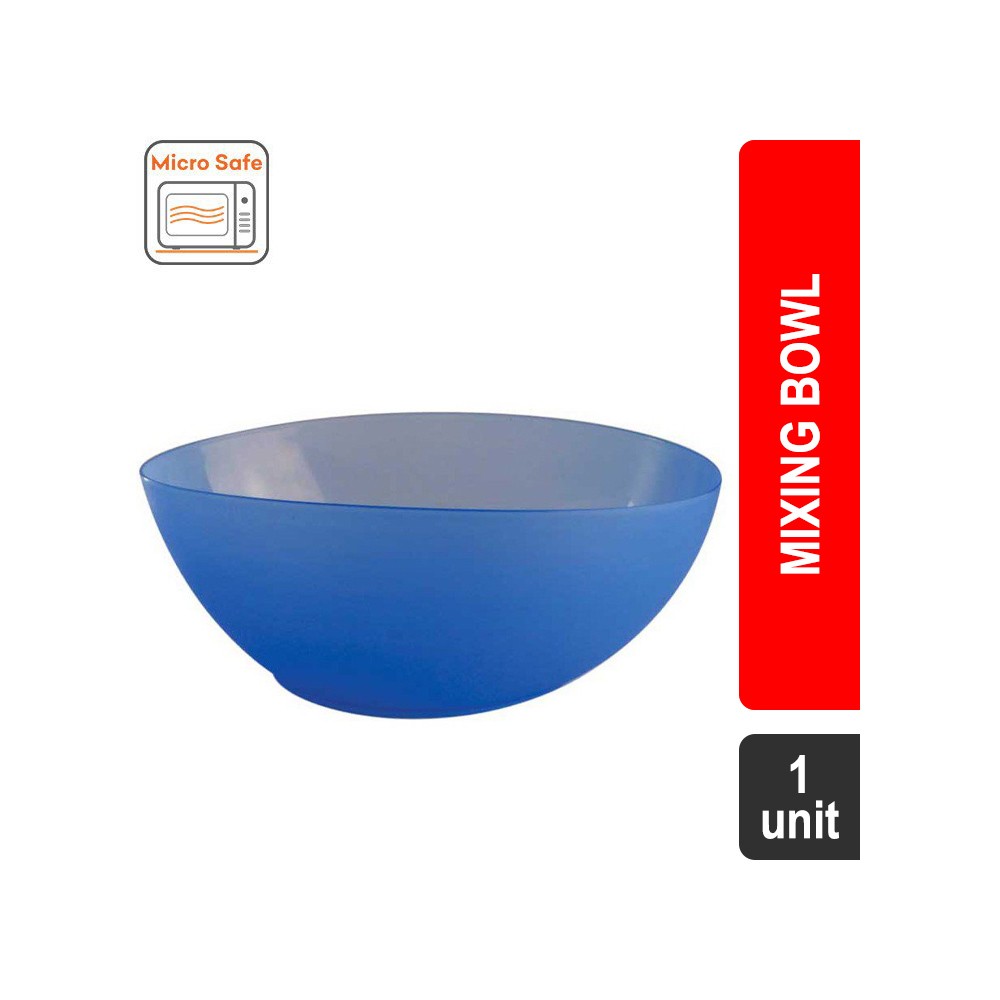 Princeware Plastic Mixing Bowl (Assorted) (2273 Frosty) - 1.36 lt