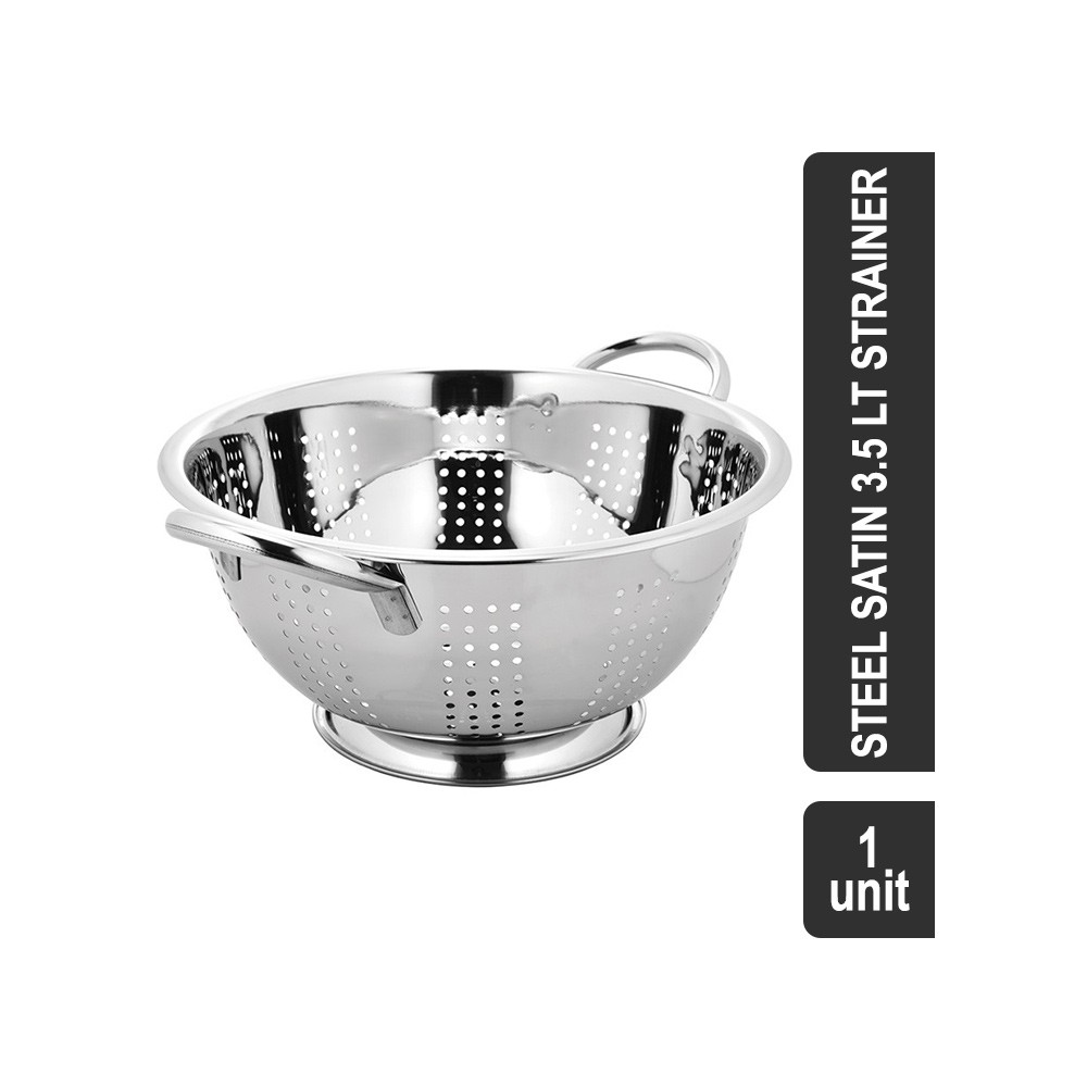 Vinayak VIHPL 1001 Stainless Steel Satin 3.5 lt Strainer (26 cm, Silver)