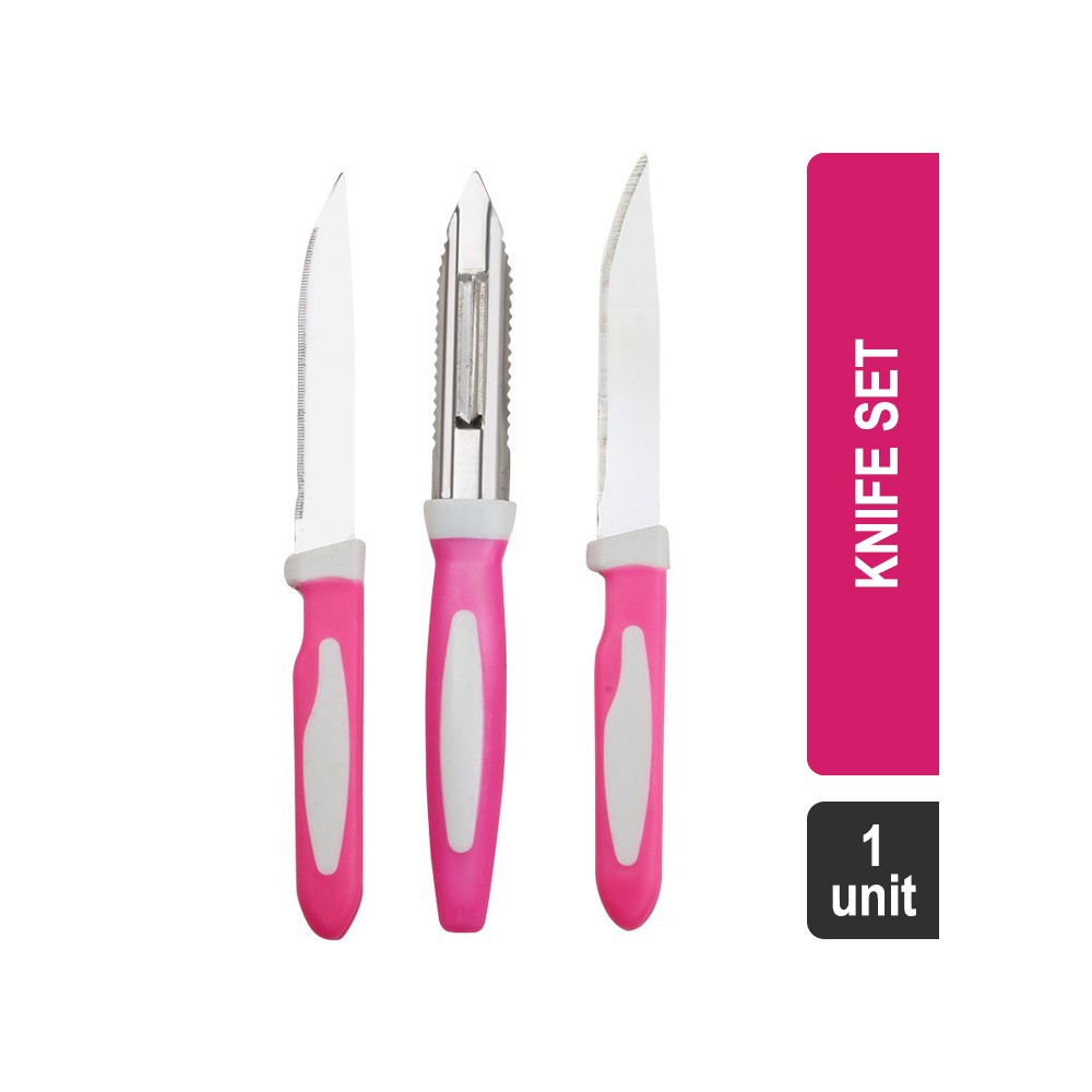 Amiraj Deluxe with Peeler 3 Pcs Super Saver Knife Set