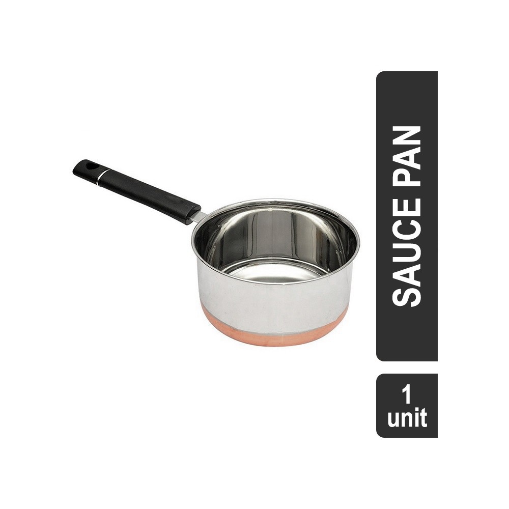 Omega Heavy Stainless Steel Copper Base Non-Induction 1.4 lt Sauce Pan (20 cm)