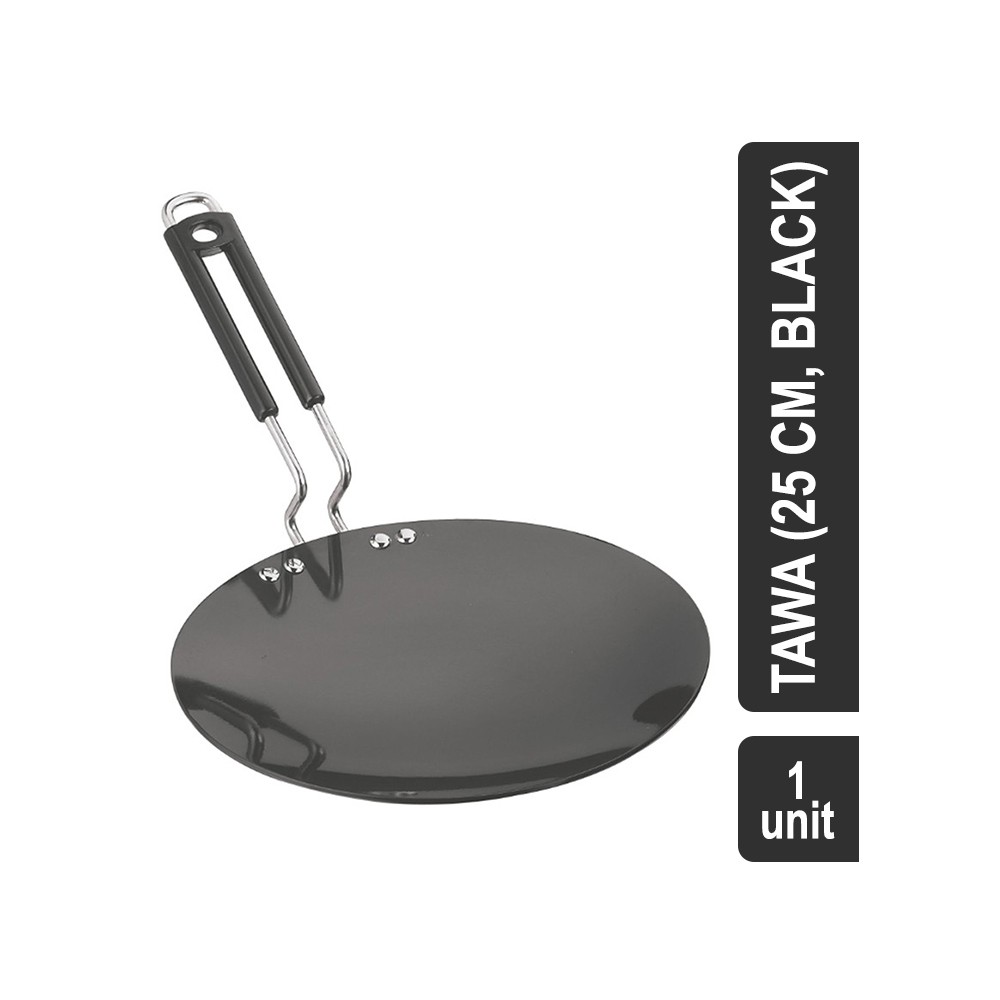 Vinod Hard Anodised Aluminium Tawa (25 cm, Black)