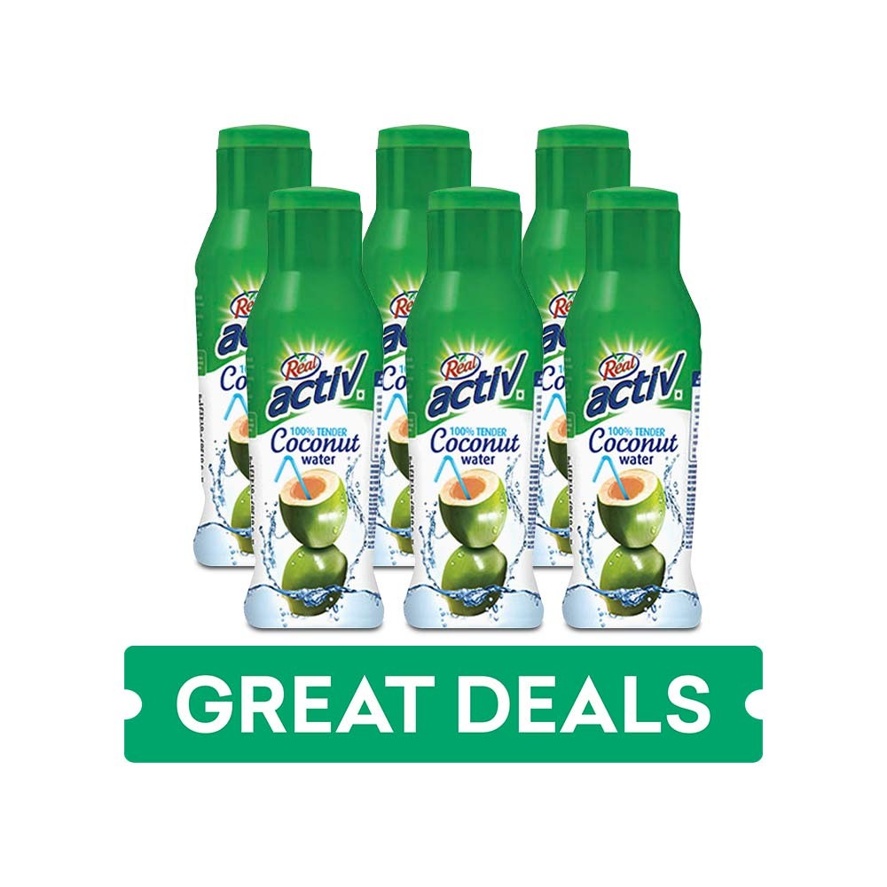 Real Activ 100% Tender Coconut Water - Pack of 6