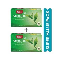 Grocered Happy Day Natural Green Tea Bags - Buy 1 Get 1 Free