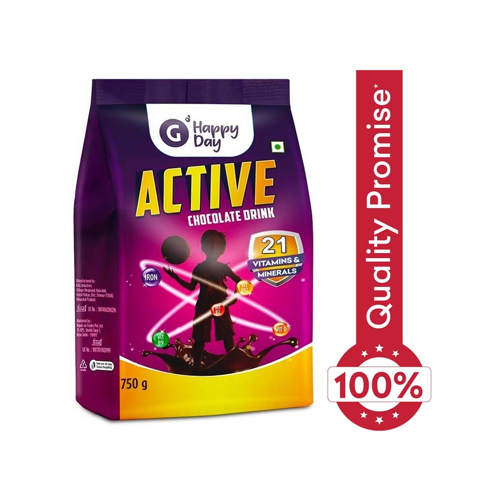 Grocered Happy Day Active Chocolate Health Drink