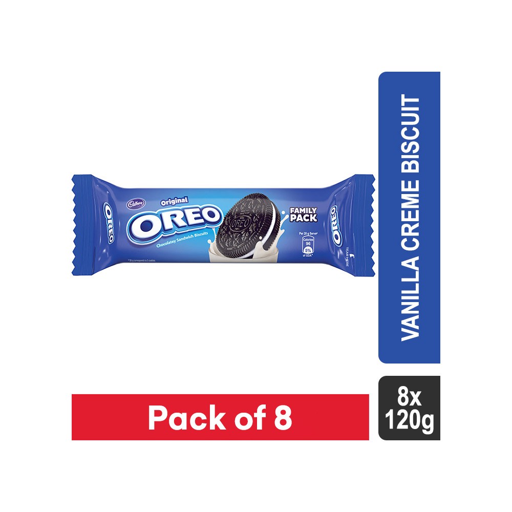Oreo Original Vanilla Creme Biscuit - Pack of 8