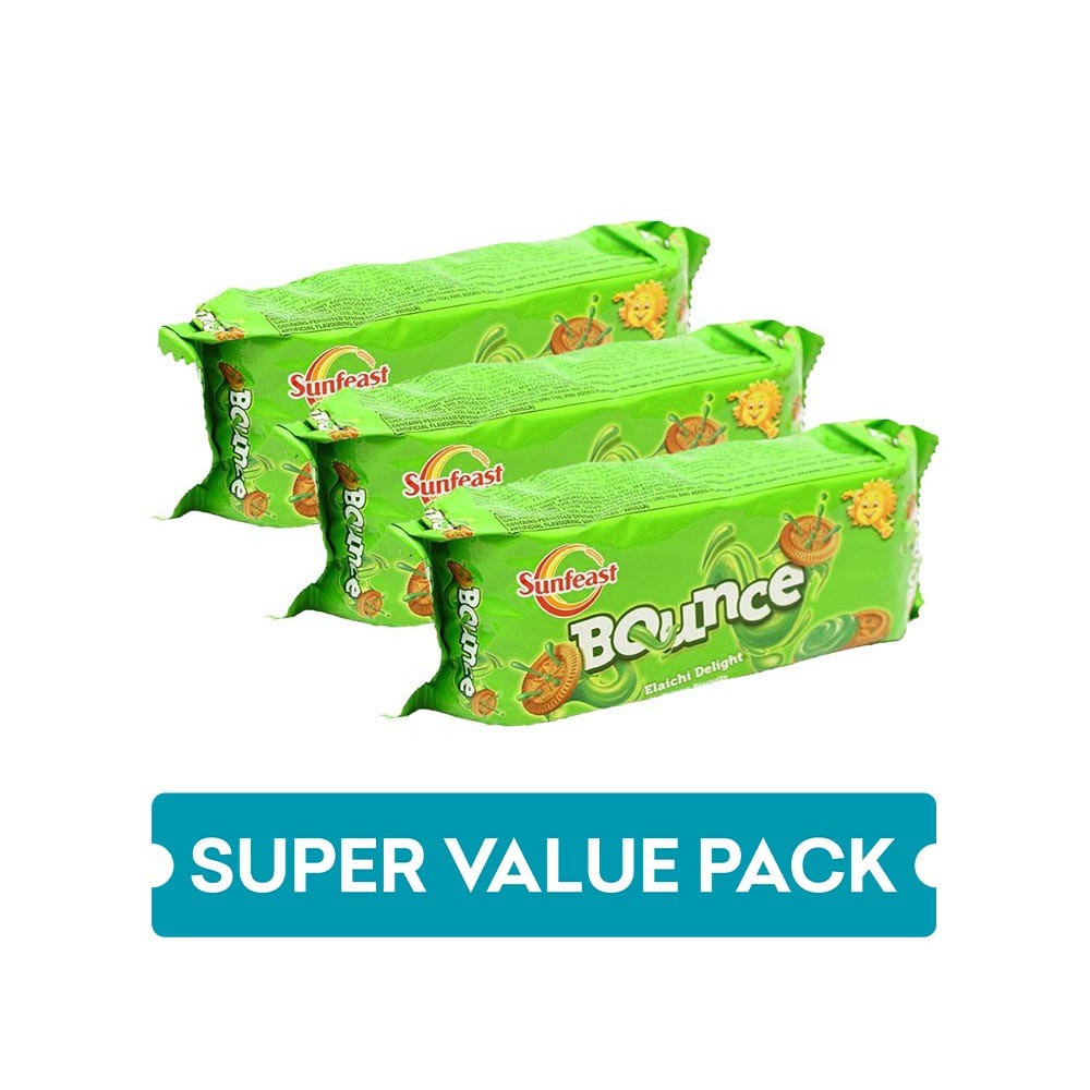 Sunfeast Bounce Elaichi Delight Biscuit - Pack of 3