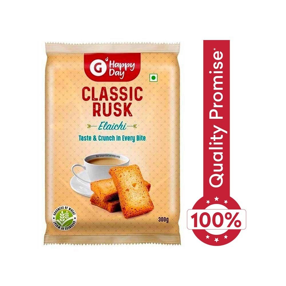 Grocered Happy Day Classic Elaichi Rusk - 300 g