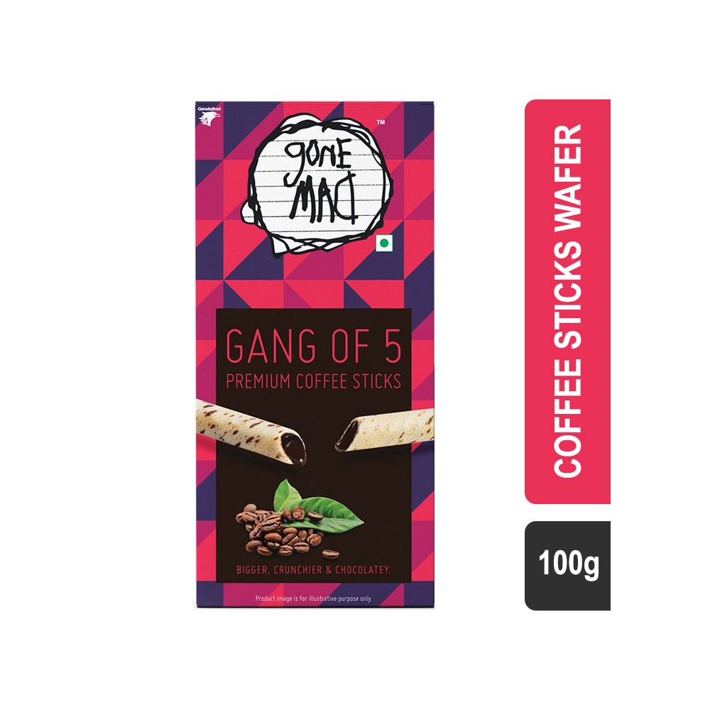 Gone Mad Gang of 5 Premium Coffee Sticks Wafer