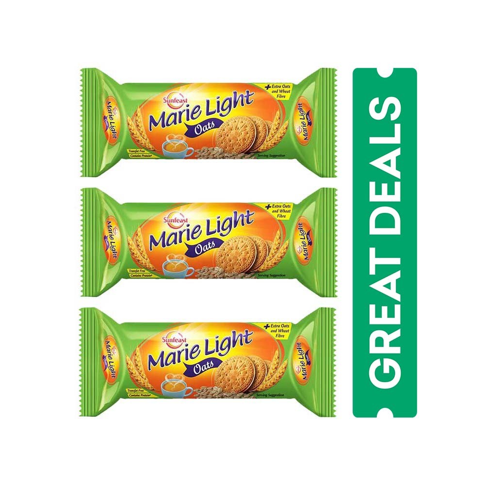 Sunfeast Marie Light Oats Biscuit - Pack of 3