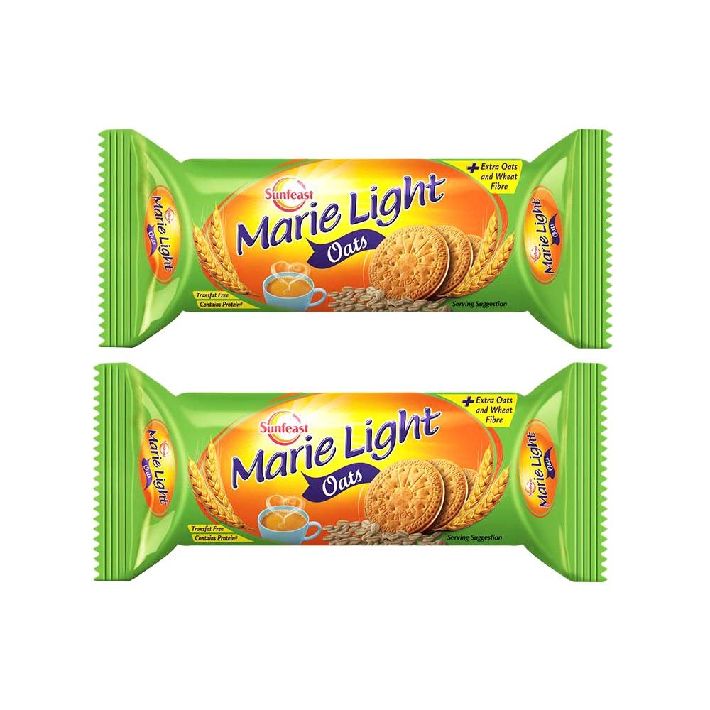 Sunfeast Marie Light Oats Biscuit - Pack of 2