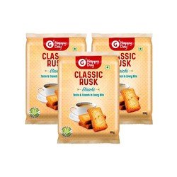 Grocered Happy Day Classic Elaichi Rusk - Pack of 3