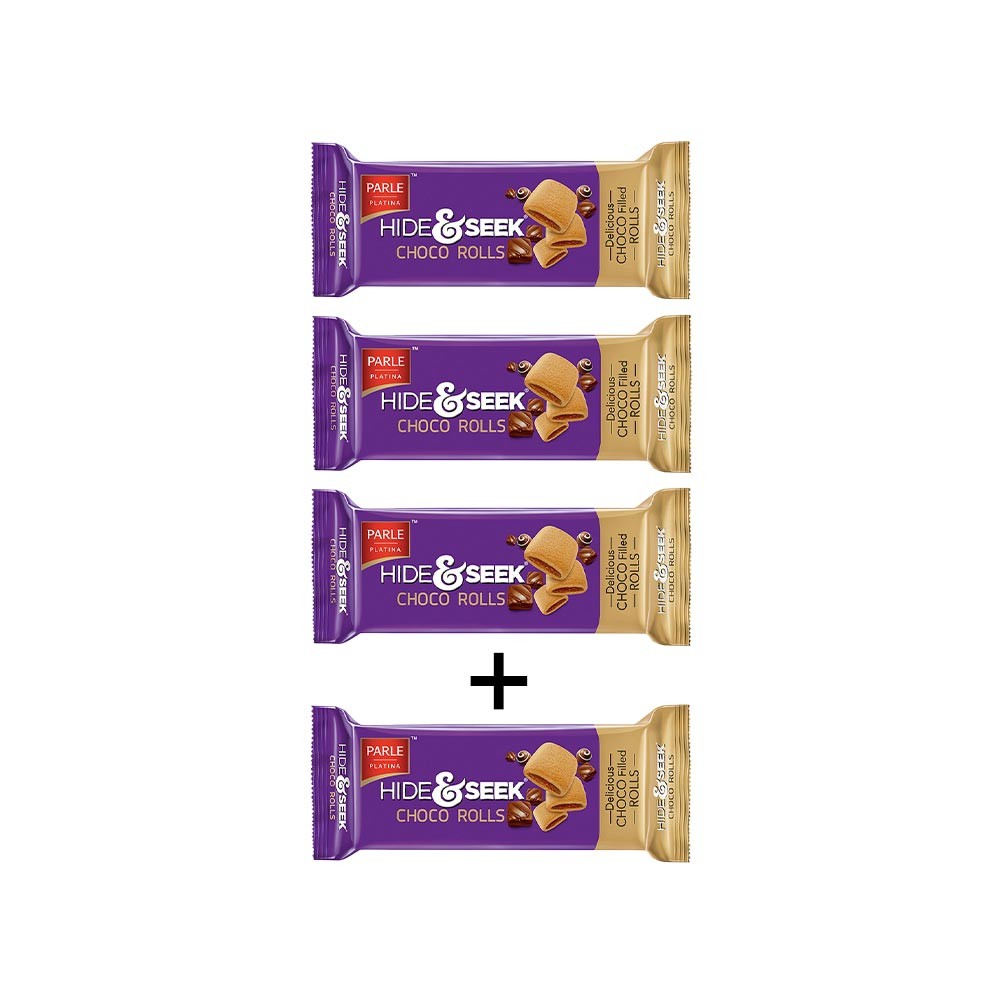 Parle Hide & Seek Choco Rolls Cookie - Buy 3 Get 1 Free