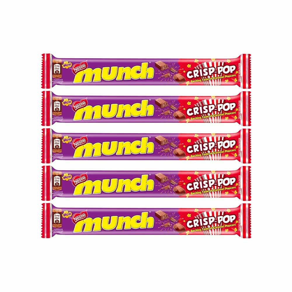 Munch Crisp-Pop Chocolate - Pack of 5