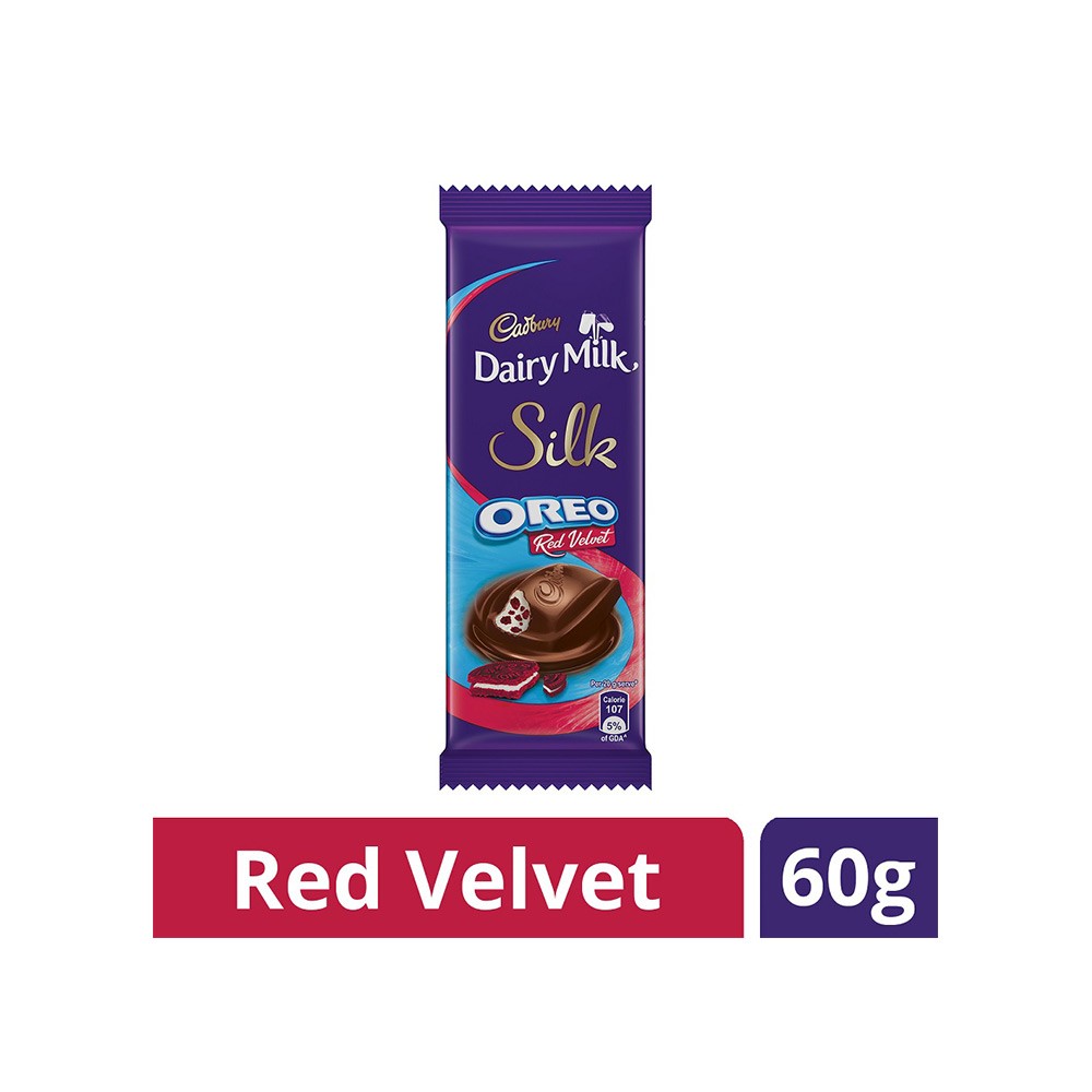 Cadbury Dairy Milk Silk Oreo Red Velvet Chocolate - 60 g