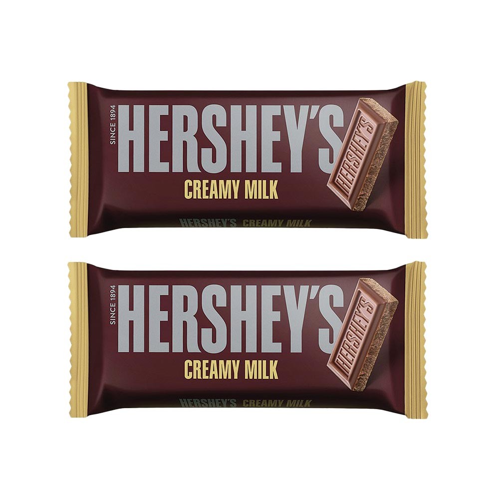 Hershey's Creamy Milk Chocolate Bar - Pack of 2