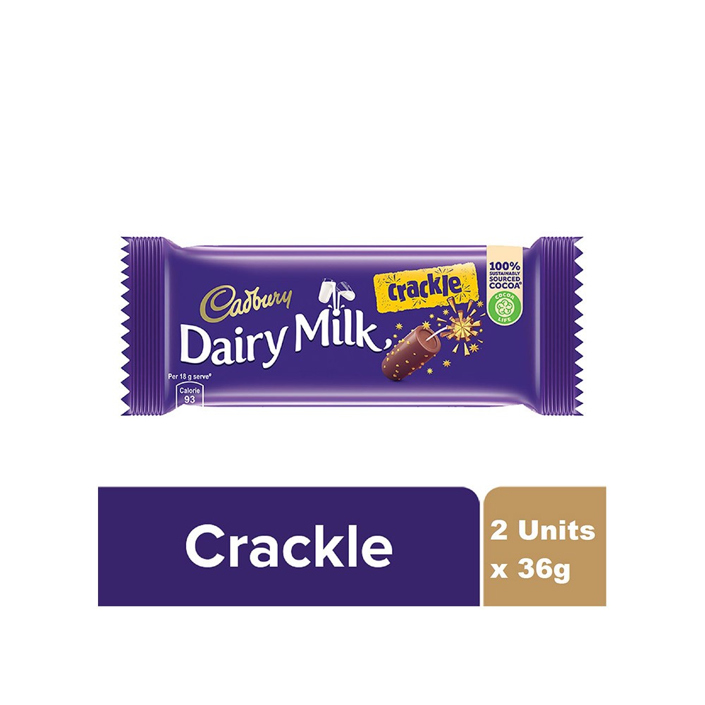 Cadbury Dairy Milk Crackle Chocolate - Pack of 2