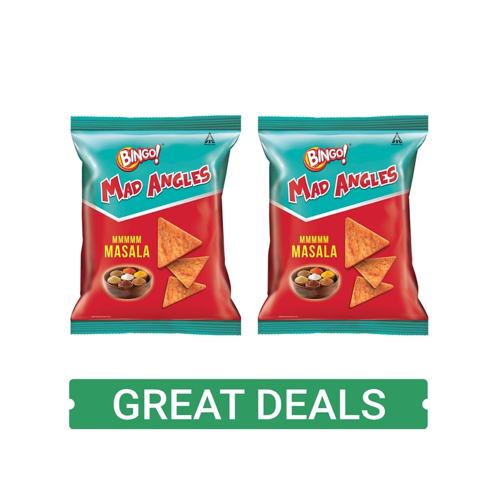 Bingo Mad Angles Masala Madness Chips - Pack of 2