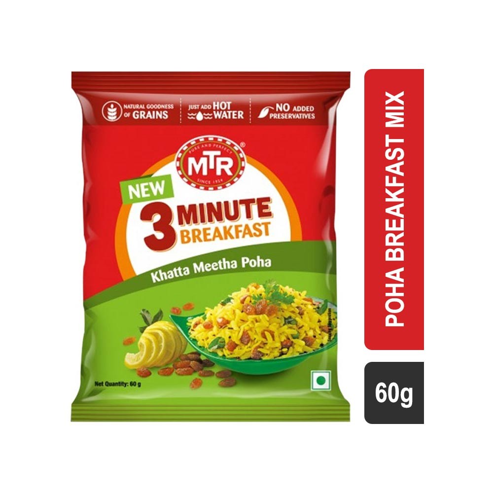 MTR 3 Minute Khatta Meetha Poha Breakfast Mix