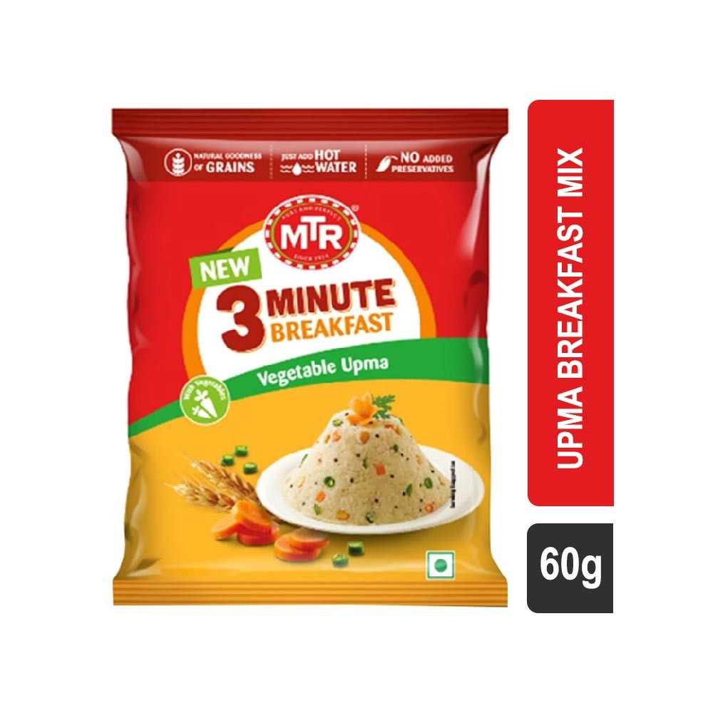 MTR 3 Minute Vegetable Upma Breakfast Mix (Pouch)