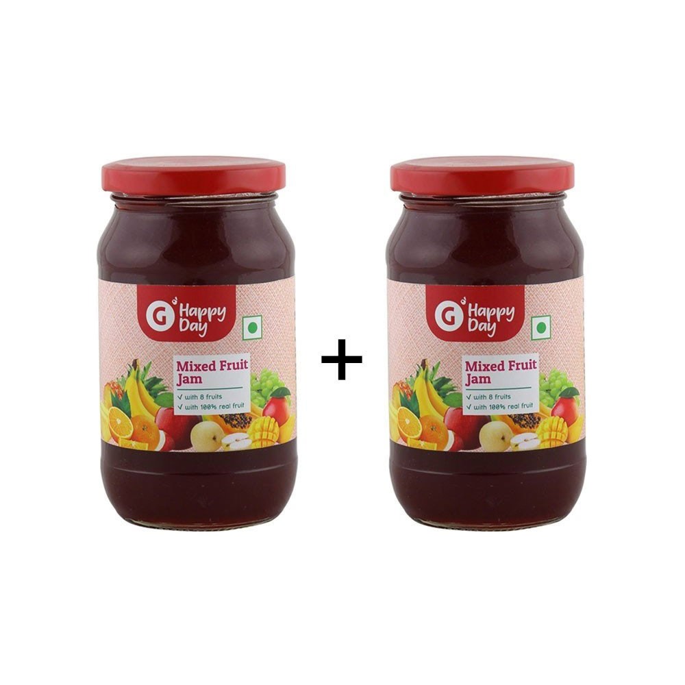 Grocered Happy Day Mixed Fruit Jam - Buy 1 Get 1 Free