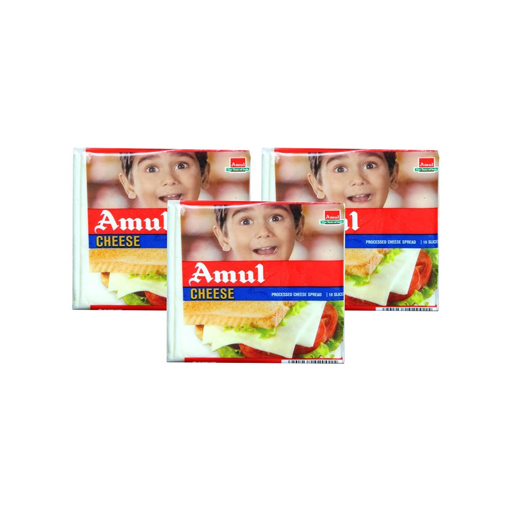 Amul Cheese Slices - Pack of 3