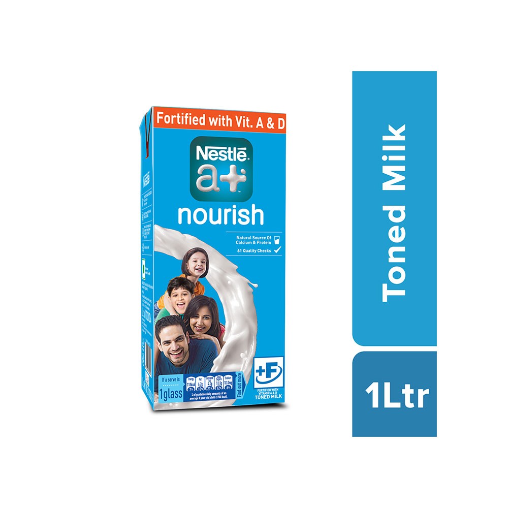 Nestle a+ Nourish Toned Milk (Tetra Pak)