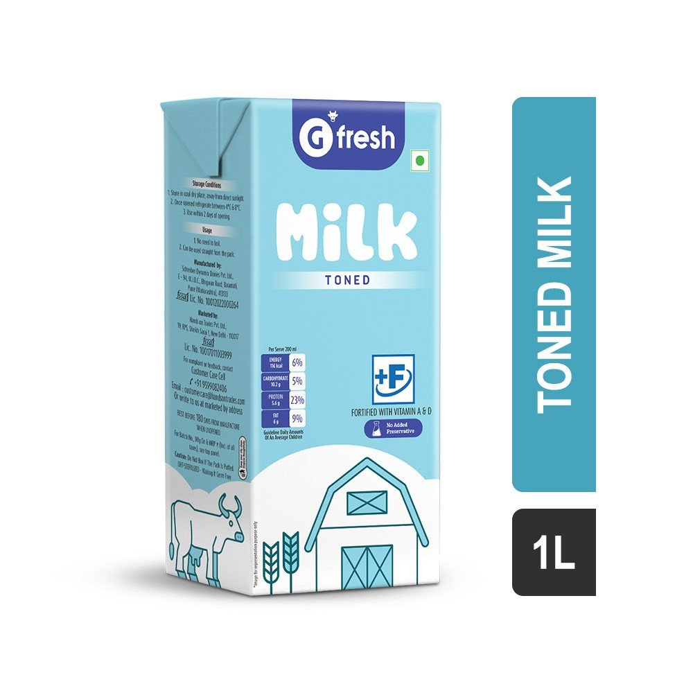 G Fresh Toned Milk (Tetra Pak)