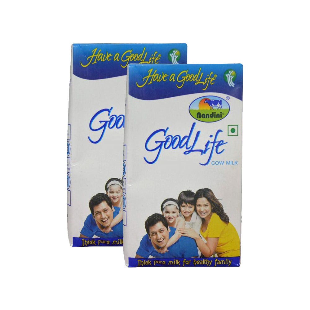 Nandini Good Life Cow Milk (Tetra Pak) - Pack of 2