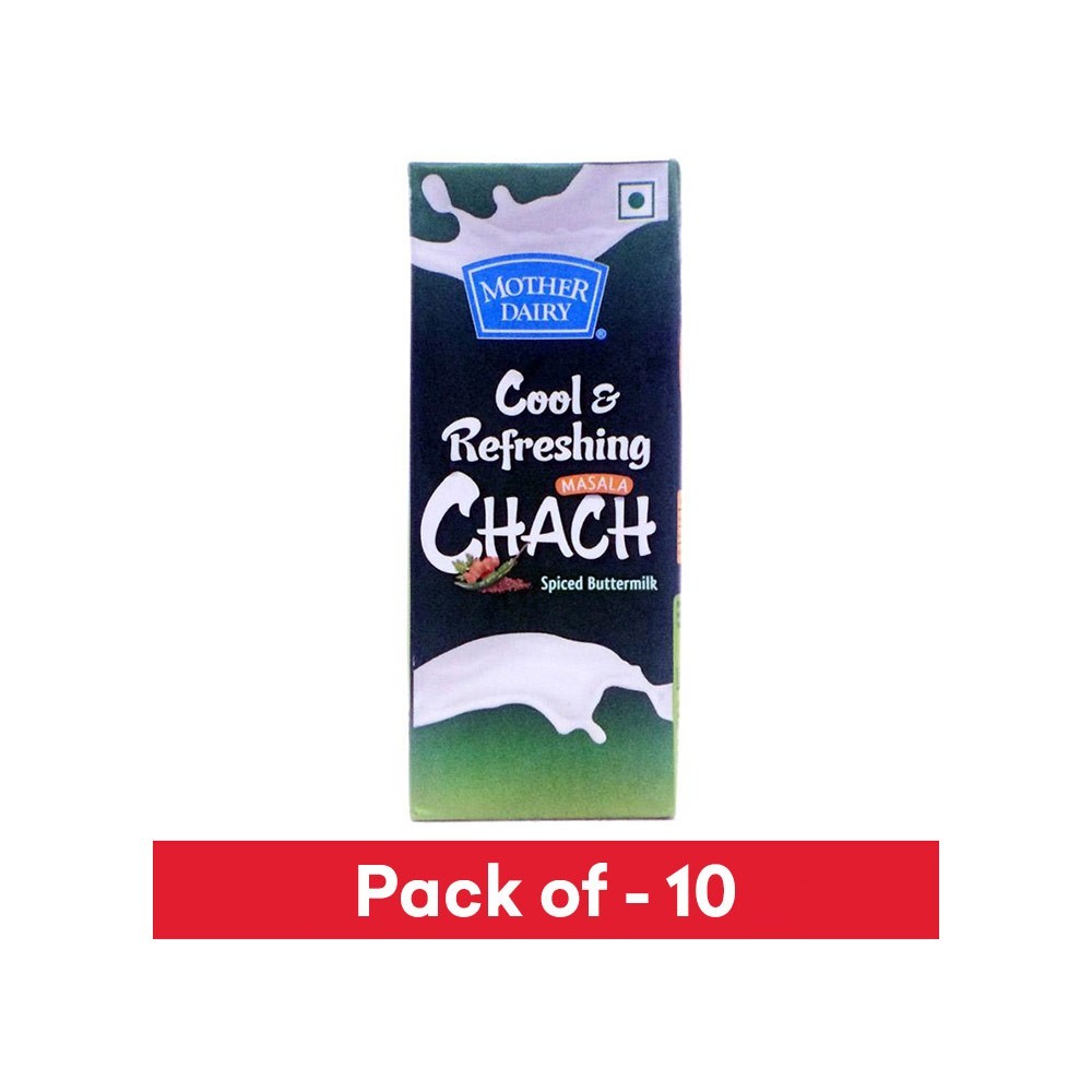 Mother Dairy Spiced Buttermilk (Tetra Pak) - Pack of 10