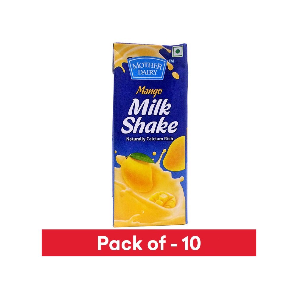 Mother Dairy Mango Milk Shake - Pack of 10