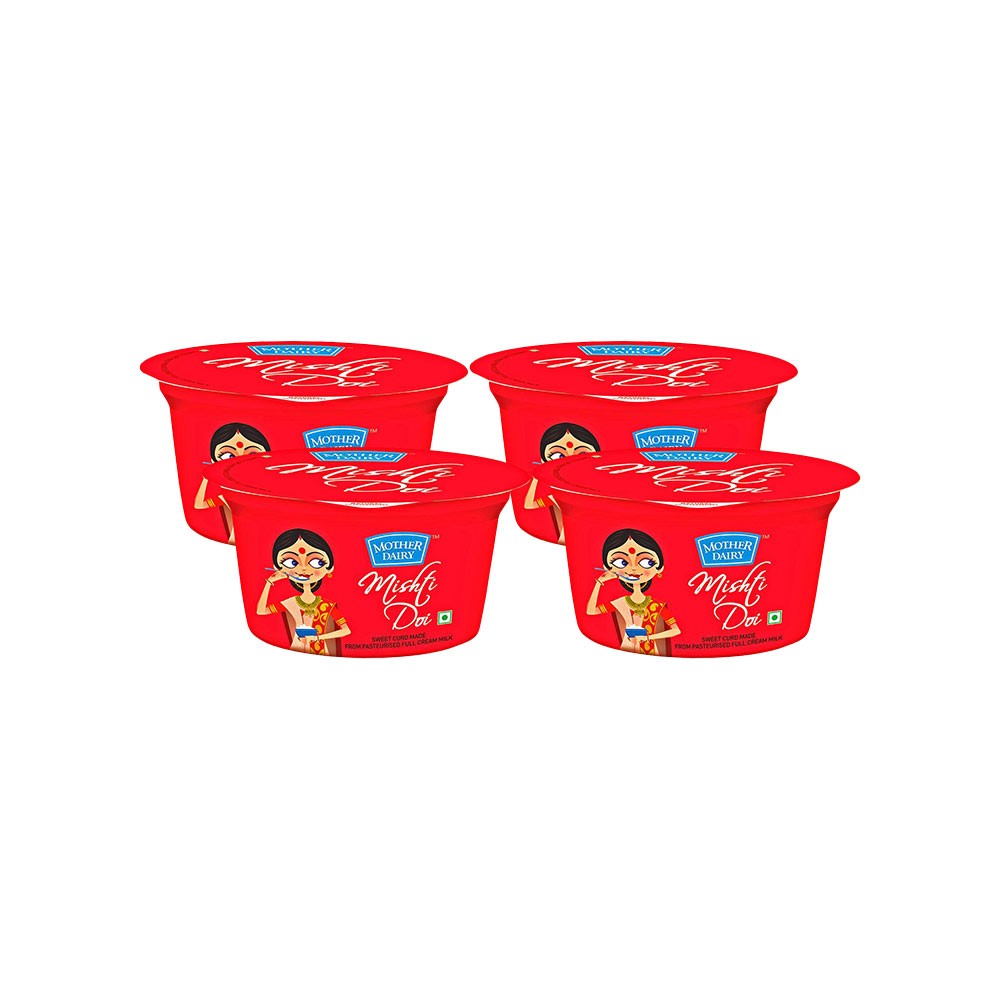 Mother Dairy Mishti Doi (Cup) - Pack of 4