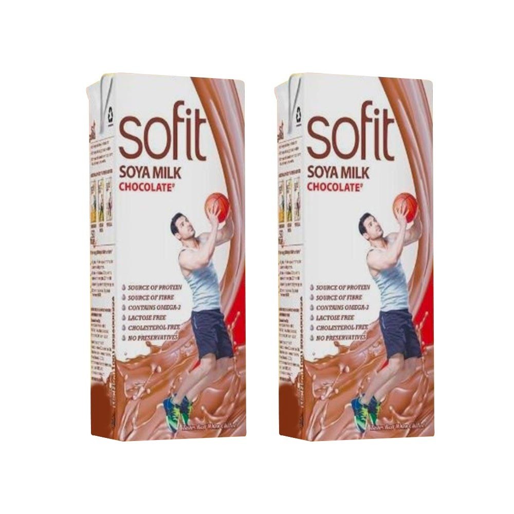 Sofit Chocolate Soy Milk (Tetra Pak) - Pack of 2