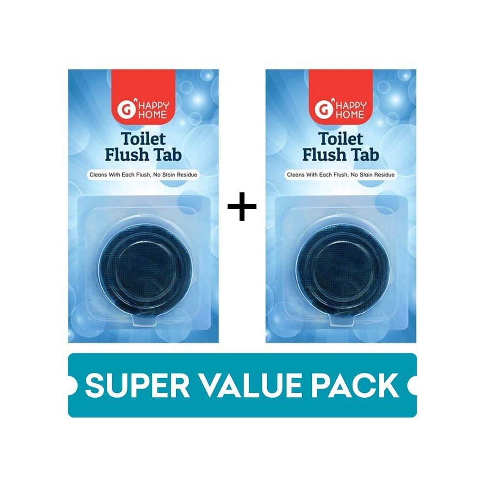 Grocered Happy Home Flush Tab Power Fresh Toilet Cleaner - Buy 1 Get 1 Free