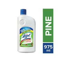 Lizol Disinfectant Surface & Floor Cleaner Liquid, Pine - 975 ml, Kills 99.9% Germs