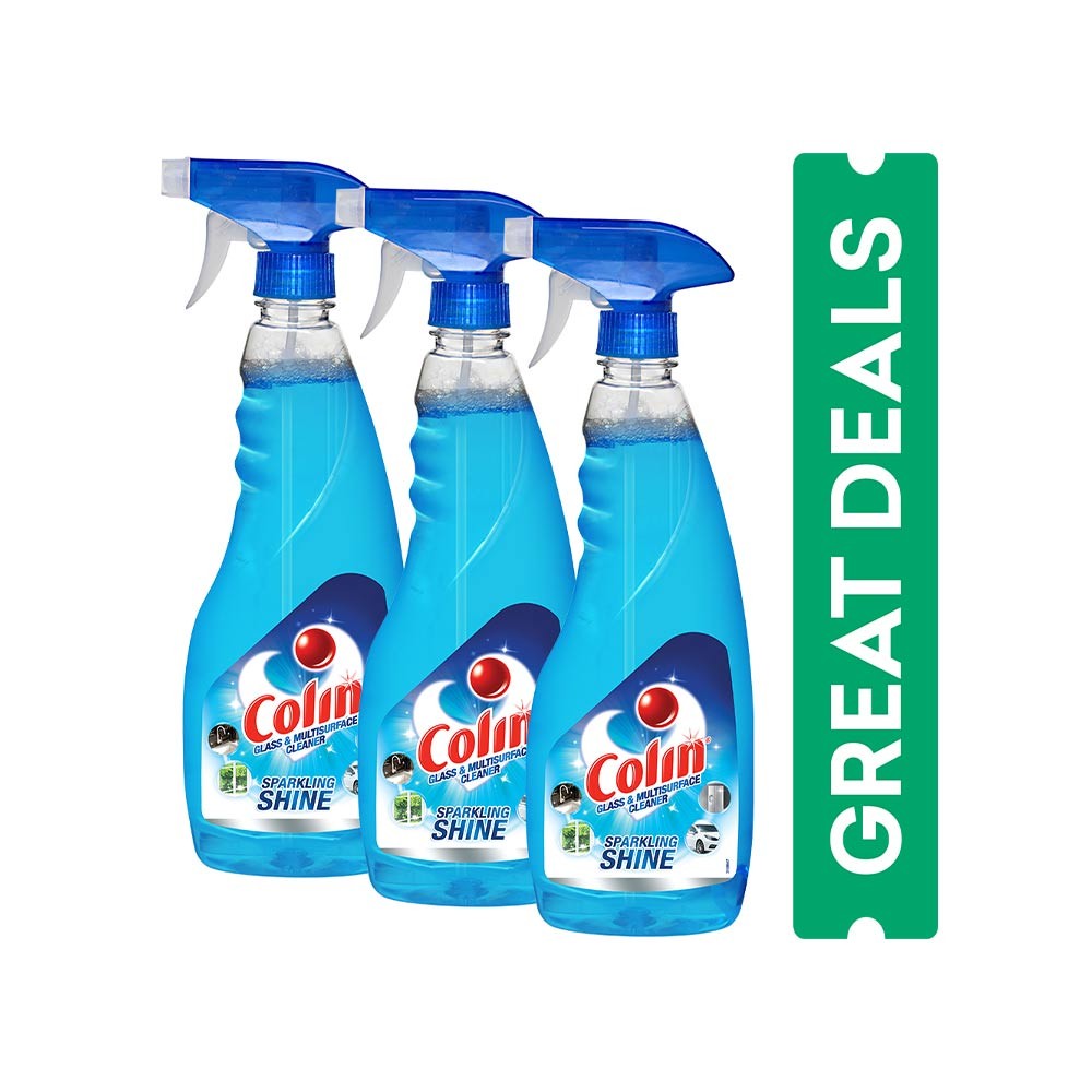 Colin 2x More Shine Glass Cleaner - Pack of 3